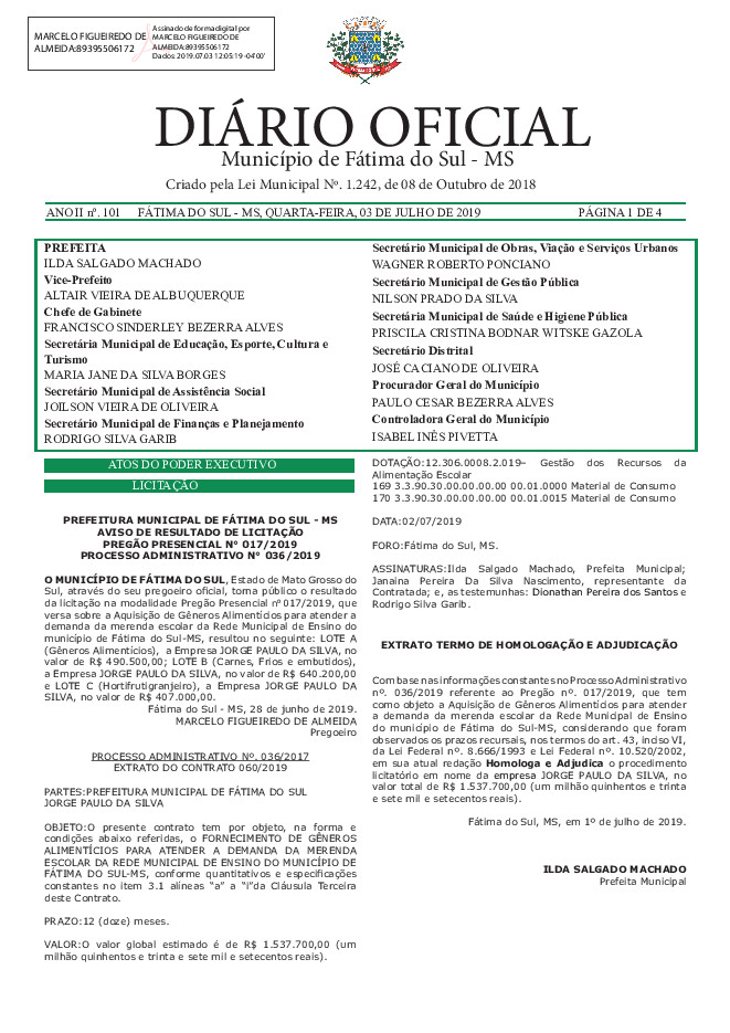 Diário Oficial - Edição nº 101