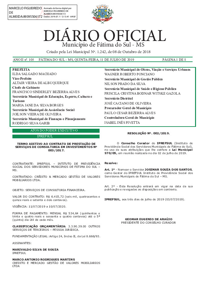 Diário Oficial - Edição nº 105