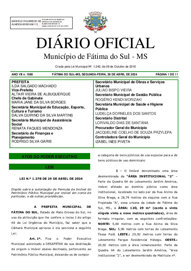 Diário Oficial - Edição nº 1060