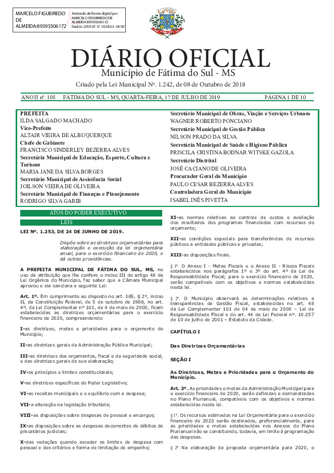 Diário Oficial - Edição nº 108