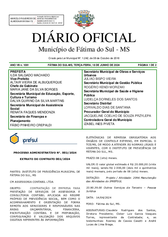 Diário Oficial - Edição nº 1091