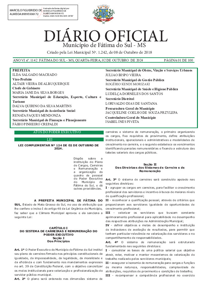 Diário Oficial - Edição nº 1142