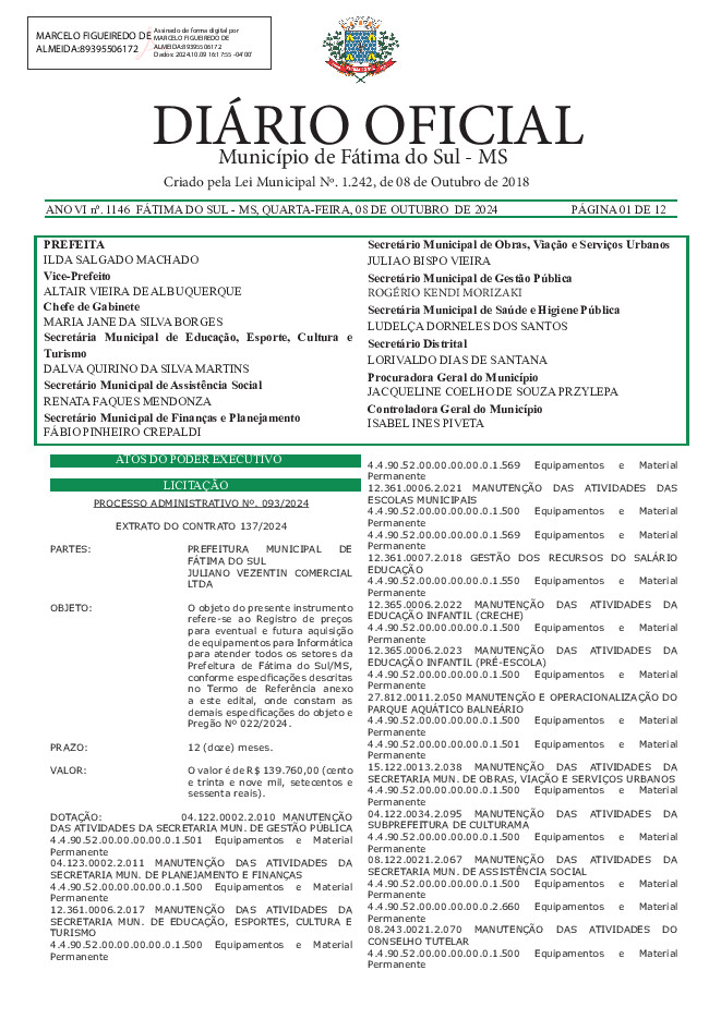 Diário Oficial - Edição nº 1146