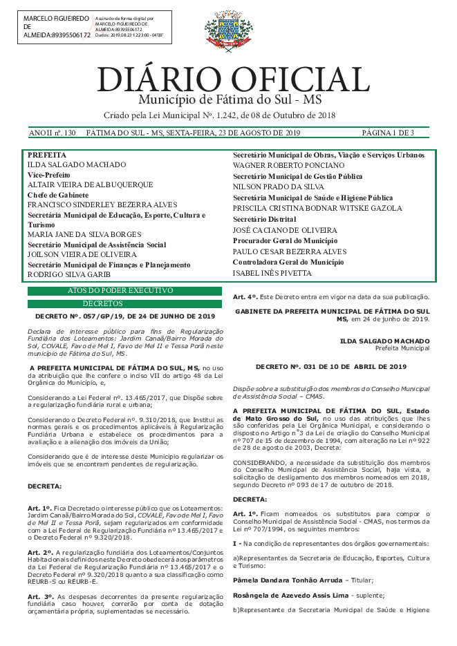 Diário Oficial - Edição nº 130