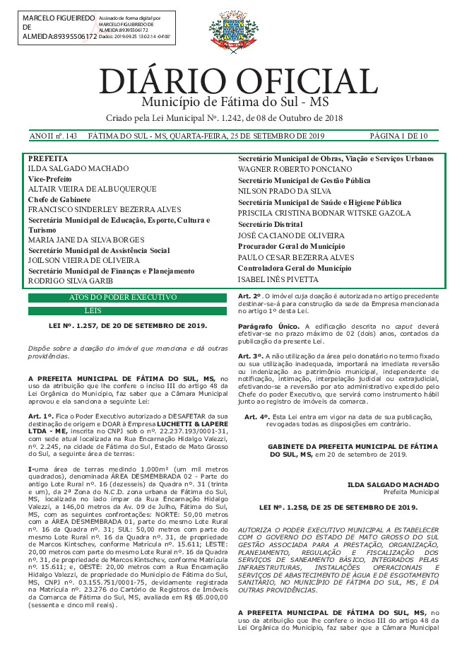 Diário Oficial - Edição nº 143