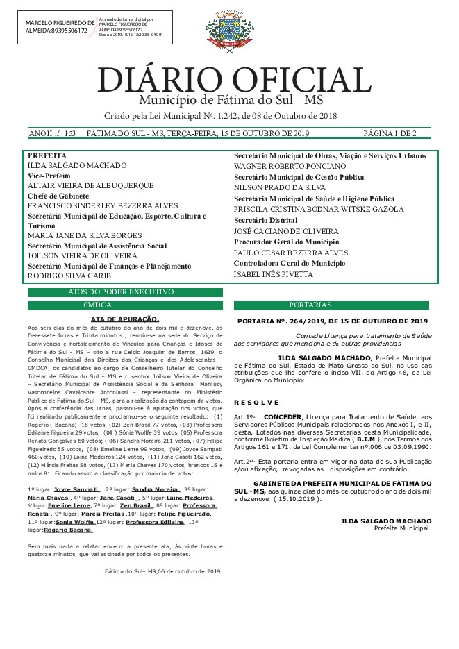 Diário Oficial - Edição nº 153