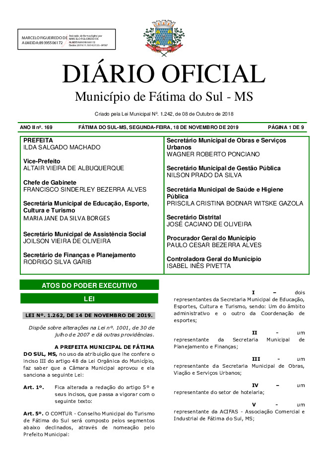 Diário Oficial - Edição nº 169