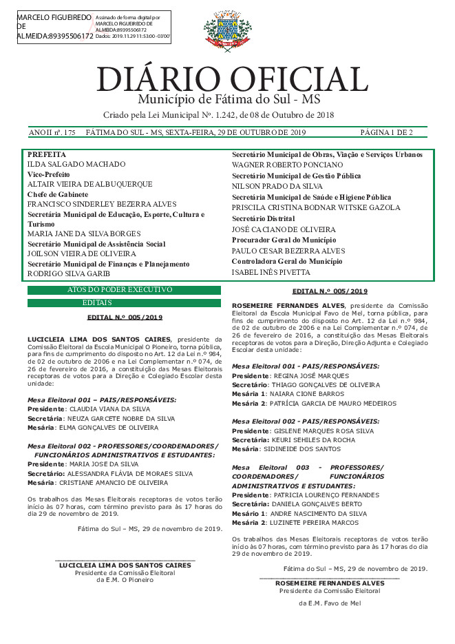 Diário Oficial - Edição nº 175