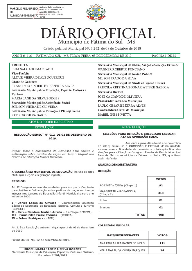 Diário Oficial - Edição nº 176