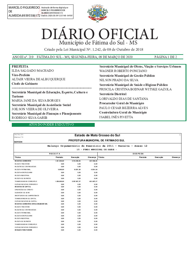 Diário Oficial - Edição nº 219