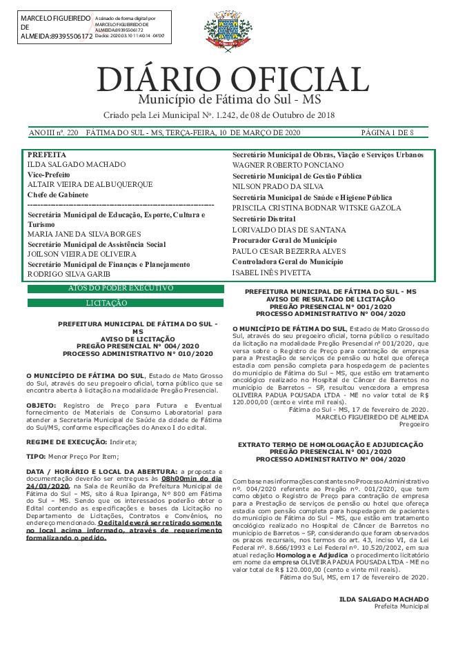 Diário Oficial - Edição nº 220