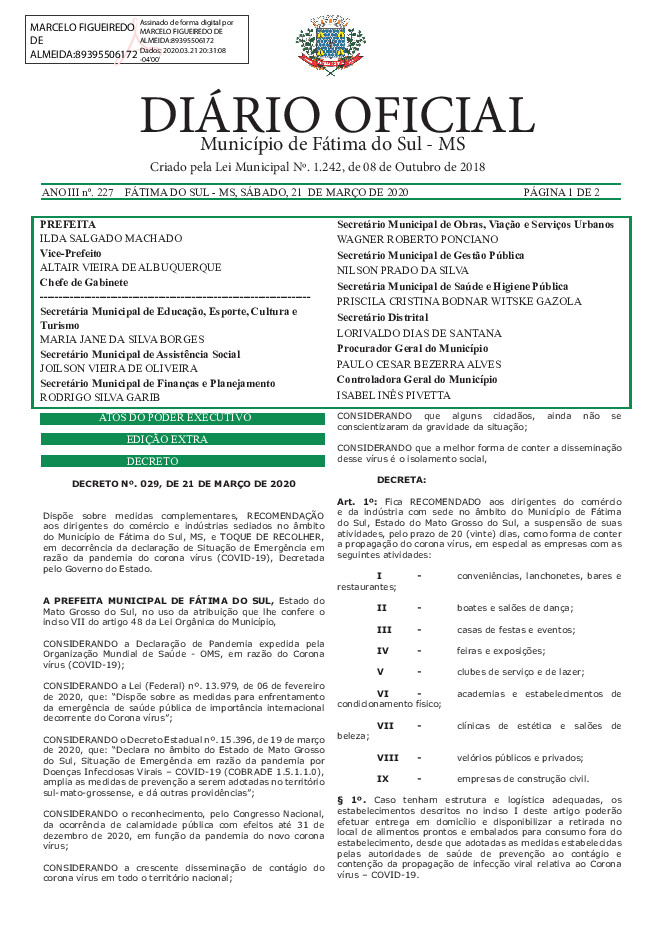 Diário Oficial - Edição nº 227