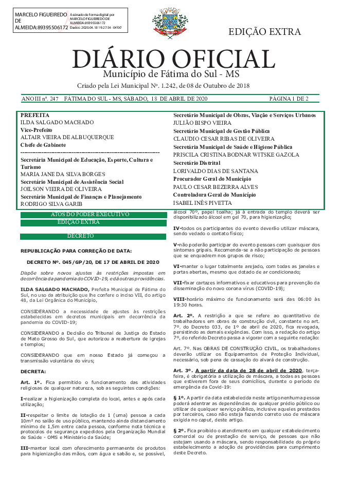 Diário Oficial - Edição nº 247