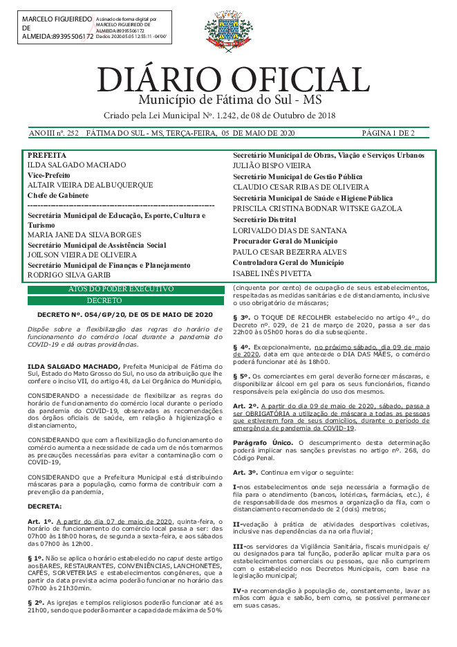 Diário Oficial - Edição nº 252