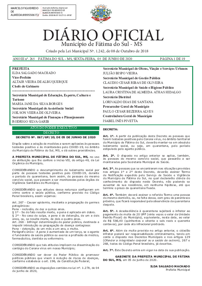 Diário Oficial - Edição nº 265