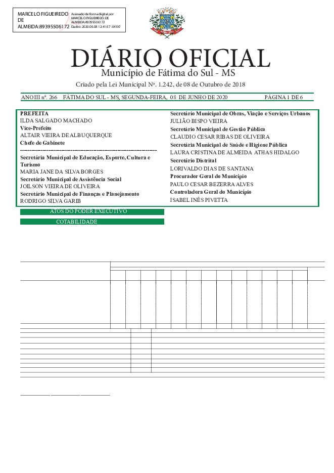 Diário Oficial - Edição nº 266