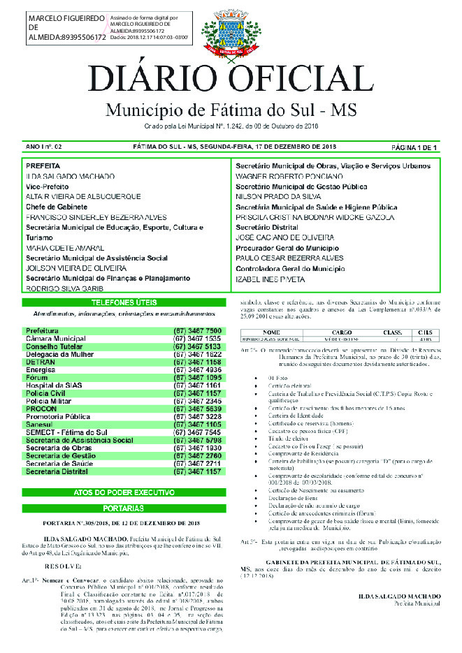 Diário Oficial - Edição nº 2