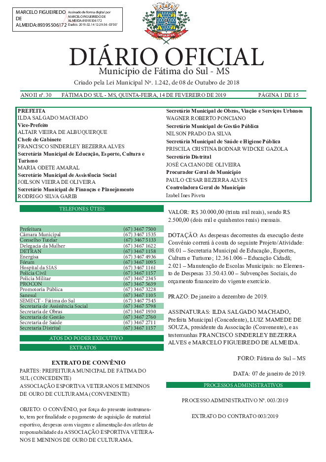 Diário Oficial - Edição nº 30