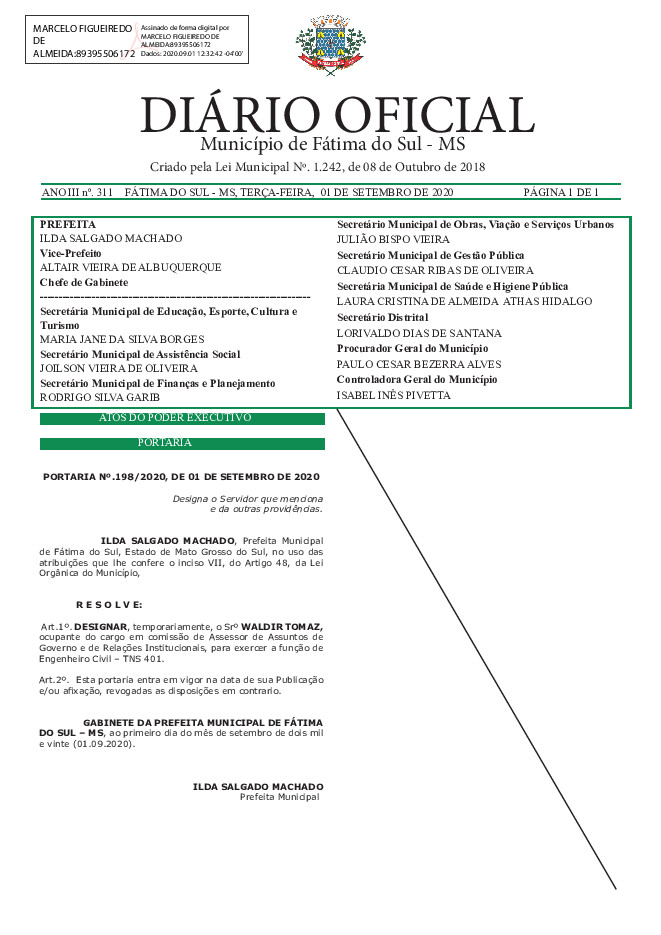 Diário Oficial - Edição nº 311