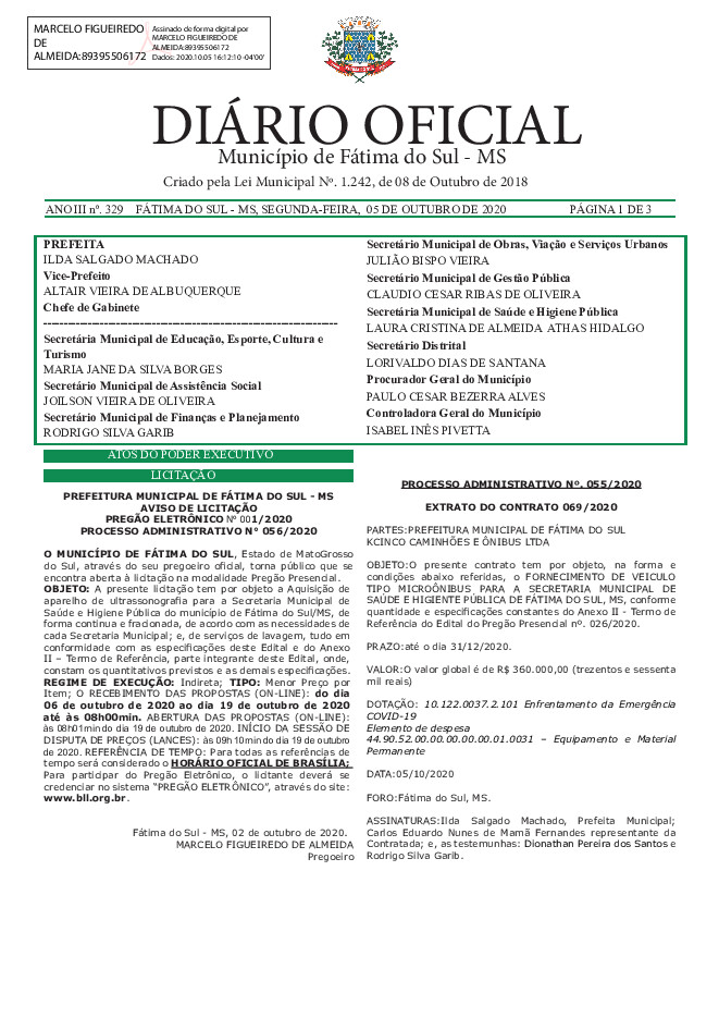 Diário Oficial - Edição nº 329