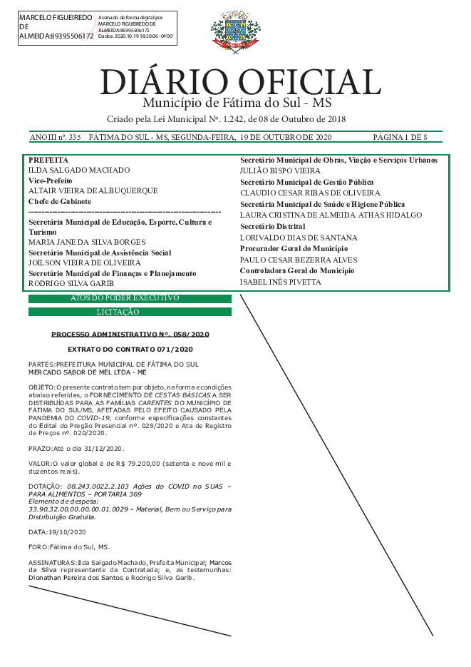 Diário Oficial - Edição nº 335