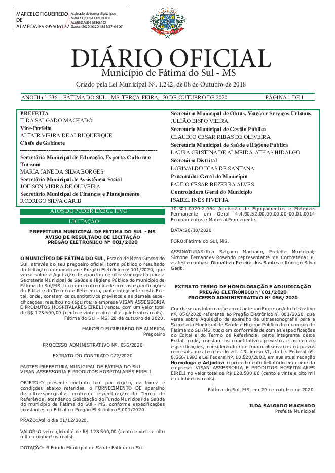 Diário Oficial - Edição nº 336