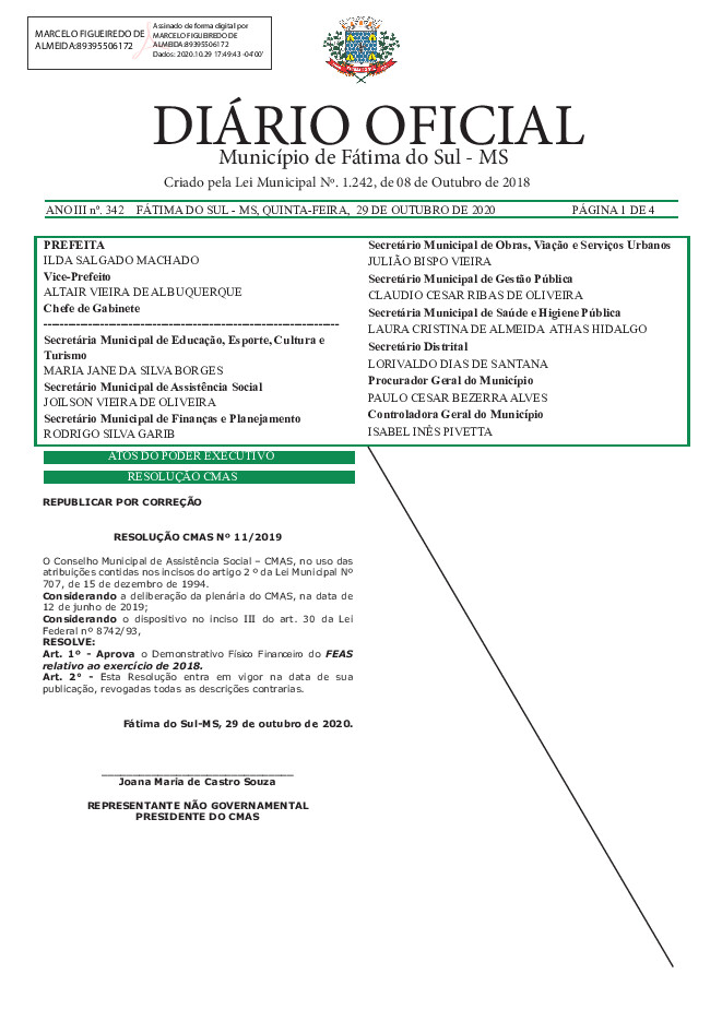 Diário Oficial - Edição nº 342