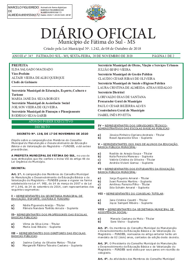 Diário Oficial - Edição nº 347