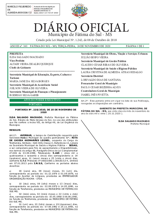 Diário Oficial - Edição nº 348