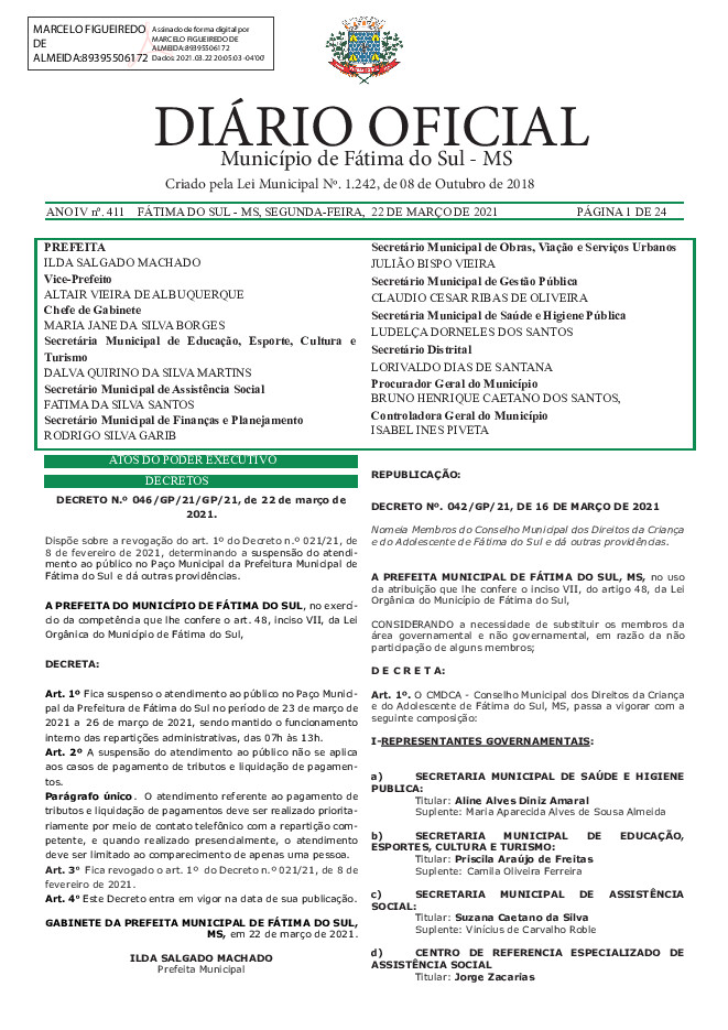 Diário Oficial - Edição nº 411