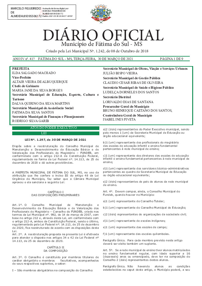 Diário Oficial - Edição nº 417