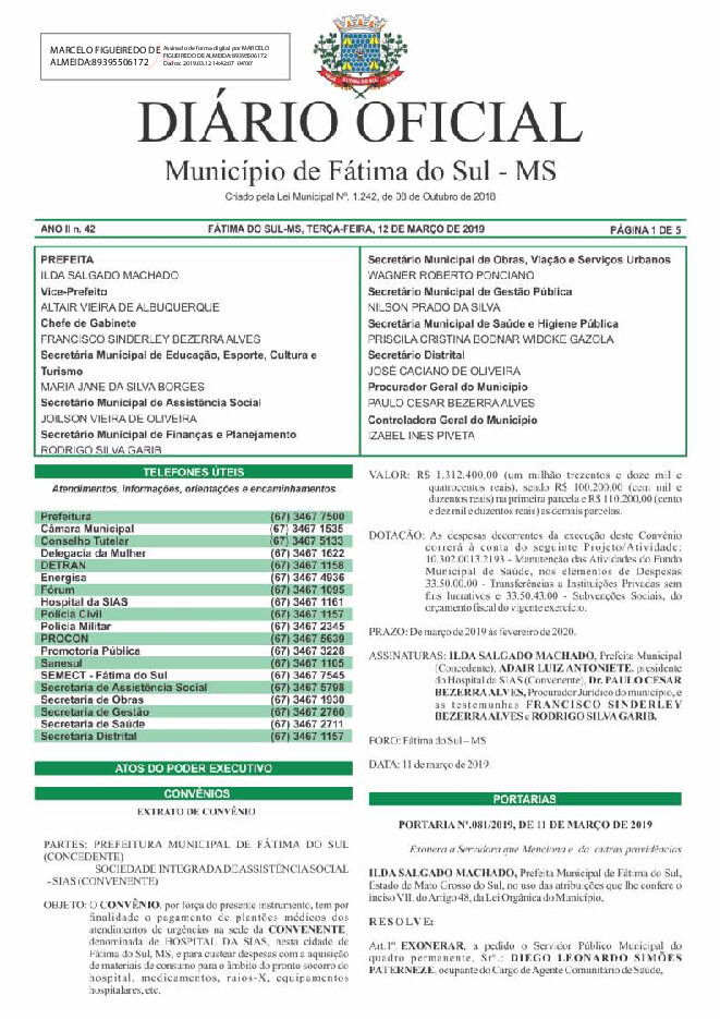 Diário Oficial - Edição nº 42