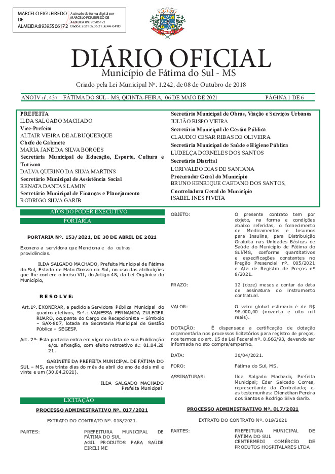 Diário Oficial - Edição nº 437