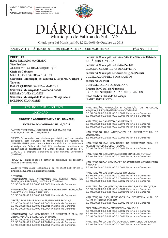 Diário Oficial - Edição nº 448