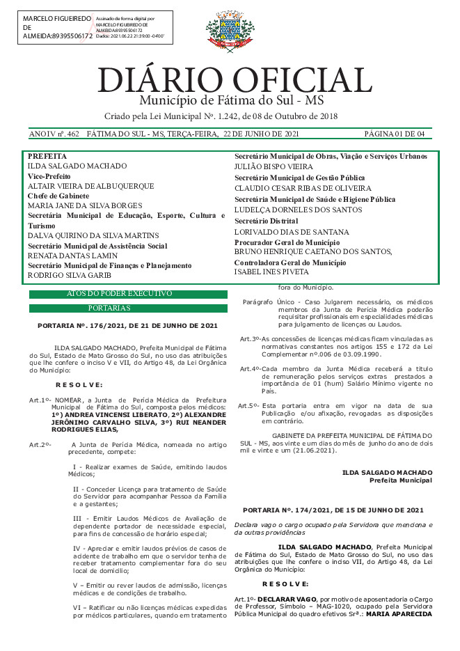 Diário Oficial - Edição nº 462