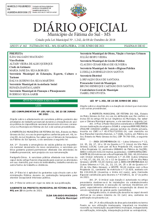 Diário Oficial - Edição nº 463