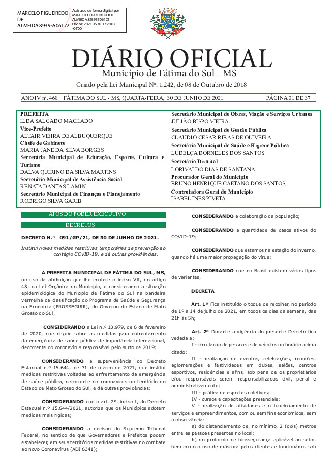 Diário Oficial - Edição nº 468