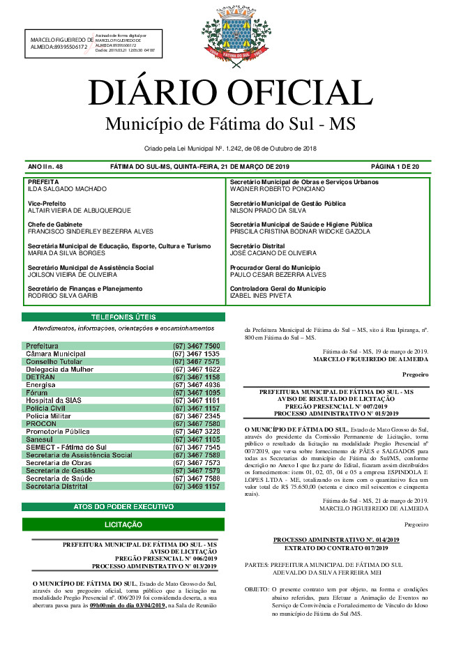 Diário Oficial - Edição nº 48