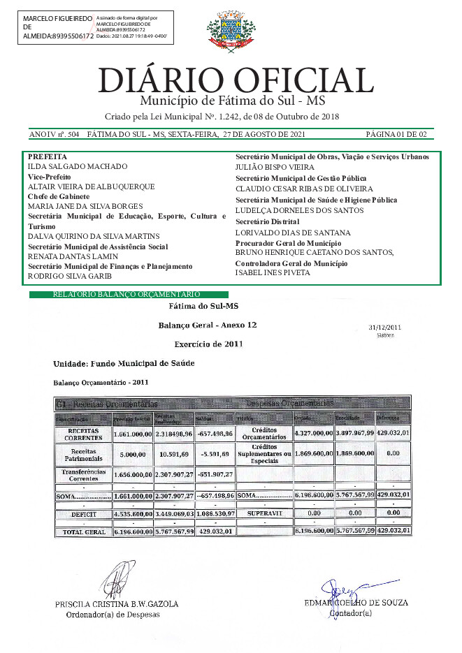 Diário Oficial - Edição nº 504