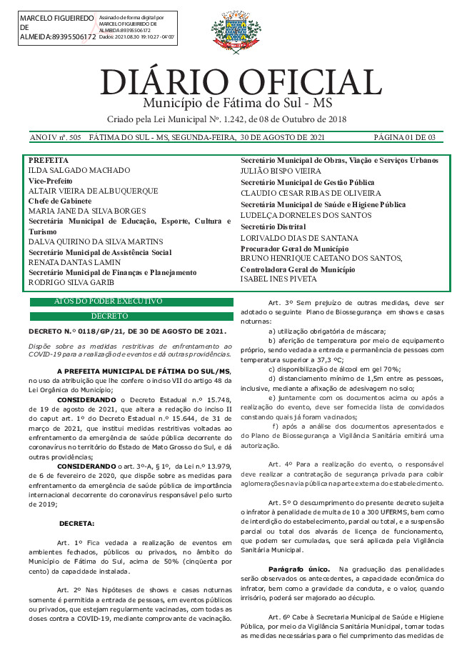 Diário Oficial - Edição nº 505