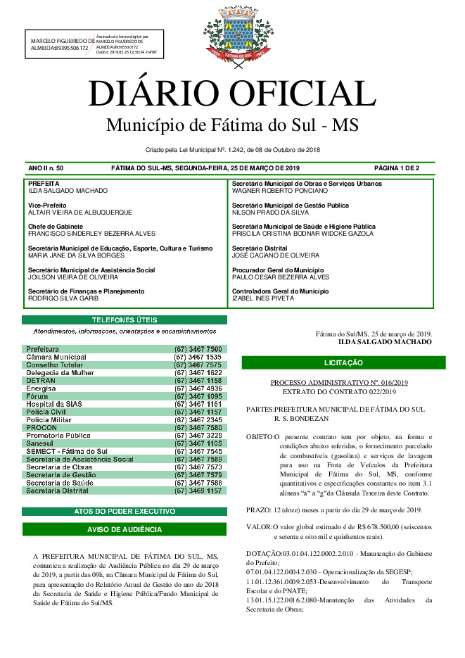 Diário Oficial - Edição nº 50