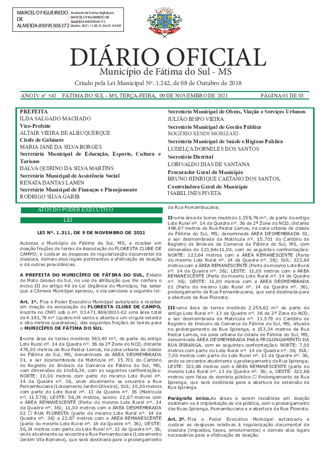 Diário Oficial - Edição nº 543