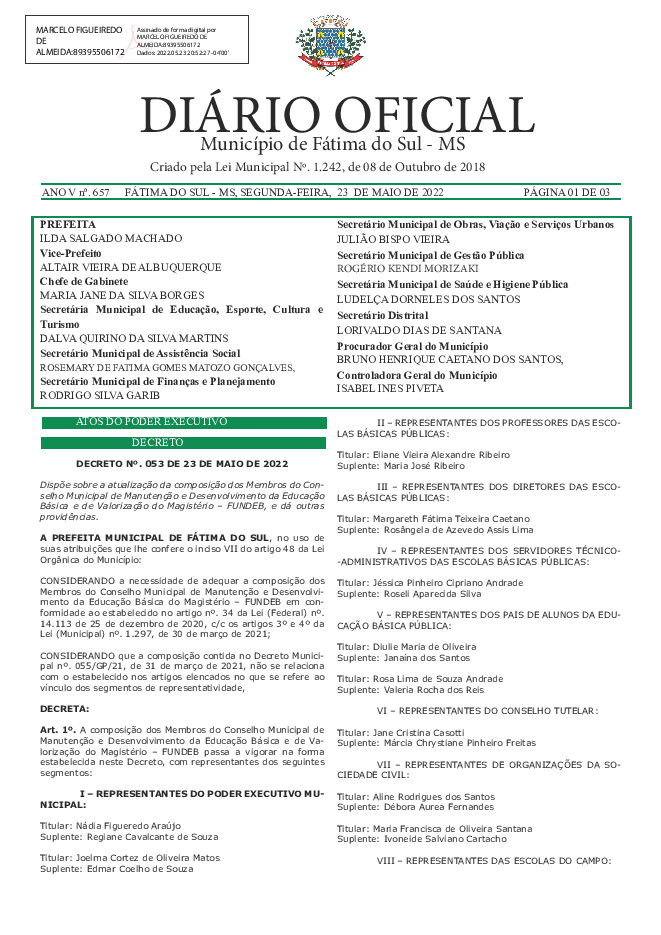 Diário Oficial - Edição nº 657