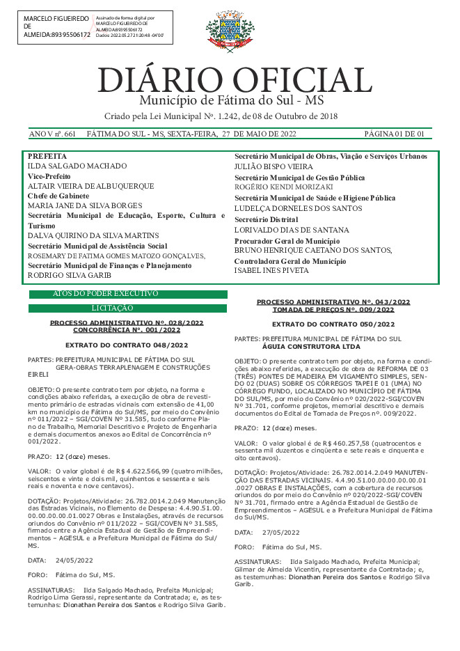 Diário Oficial - Edição nº 661