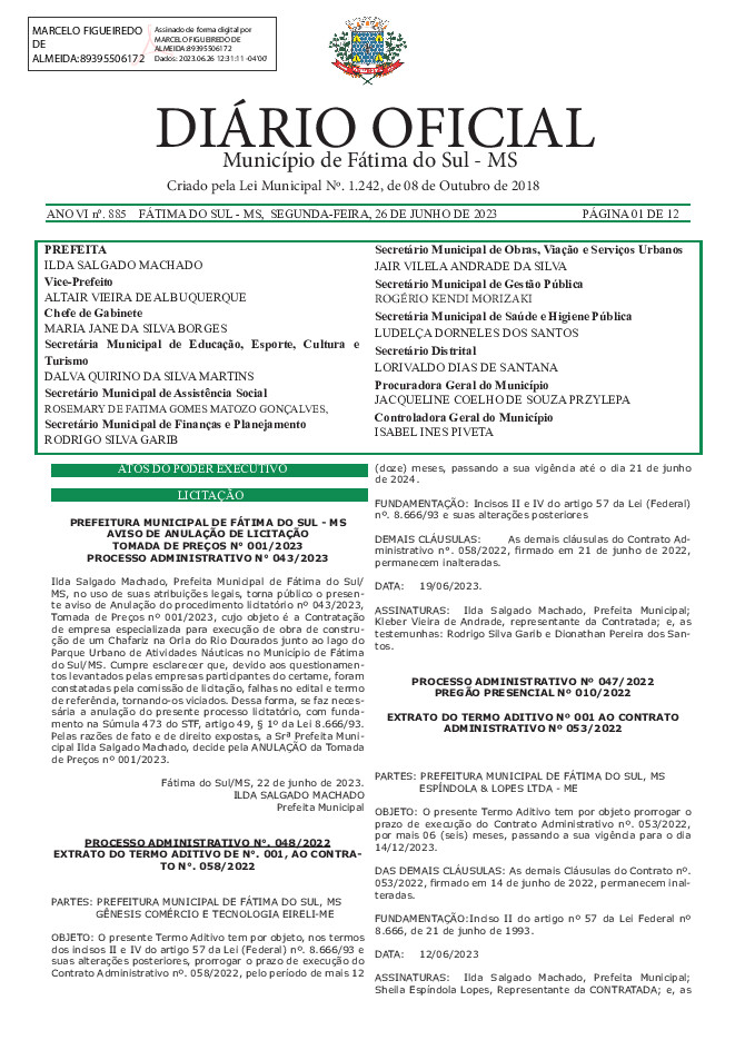 Diário Oficial - Edição nº 674