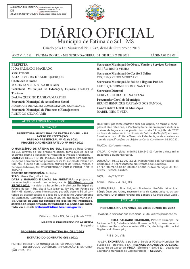 Diário Oficial - Edição nº 683