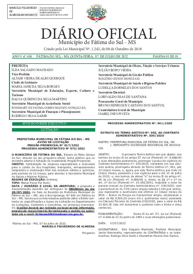 Diário Oficial - Edição nº 686