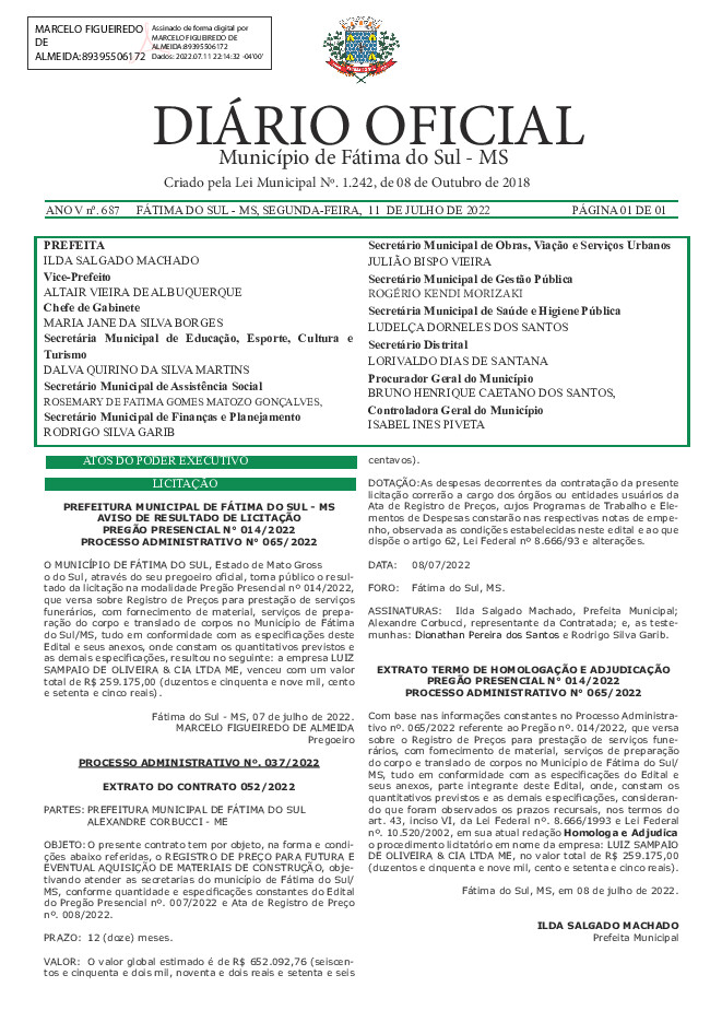 Diário Oficial - Edição nº 687