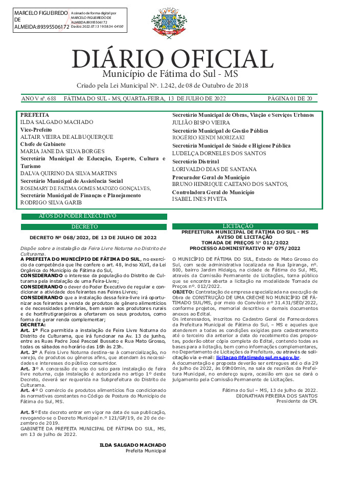 Diário Oficial - Edição nº 688