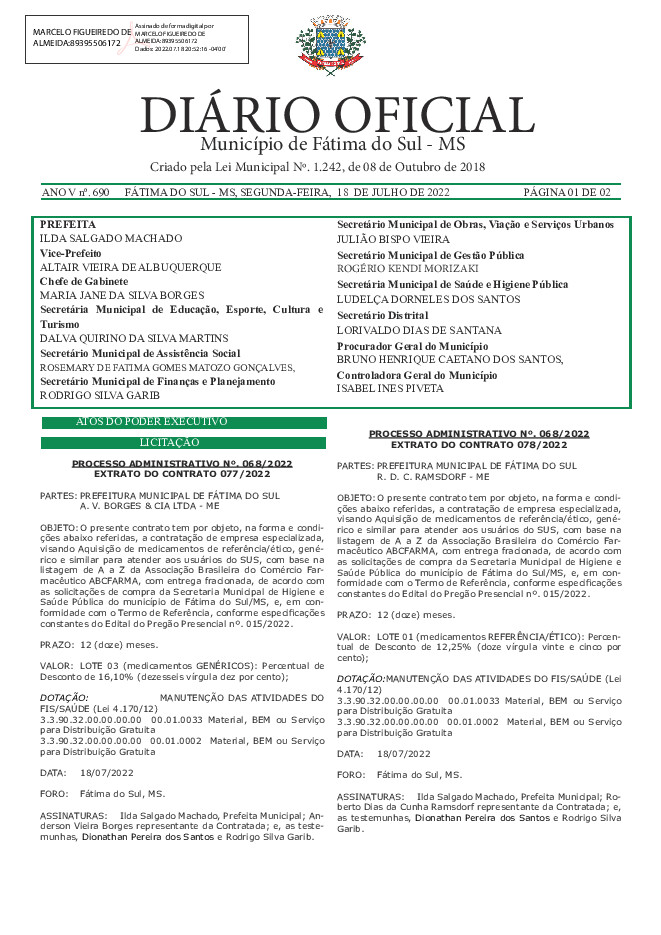 Diário Oficial - Edição nº 690